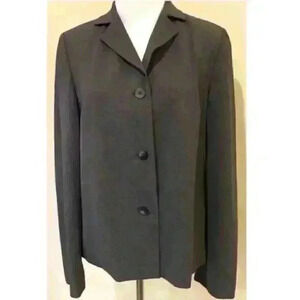 The Works Saks Fifth Avenue Blazer 6 Gray 96% Wool
